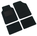 Supra, serie tappeti 4 pezzi - C - Nero
