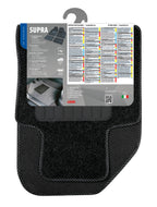 Supra, serie tappeti 4 pezzi - C - Antracite