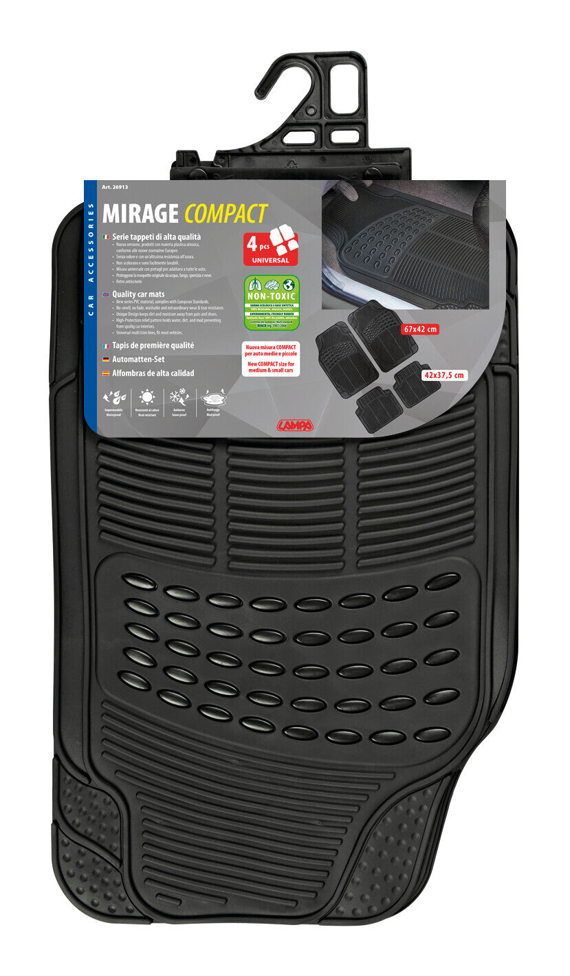 Mirage Compact, serie tappeti universali 4 pezzi