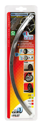 Rim-Stickers, profili adesivi ruota - Taglia 1 - Cromo