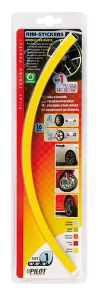 Rim-Stickers, profili adesivi ruota - Taglia 1 - Giallo