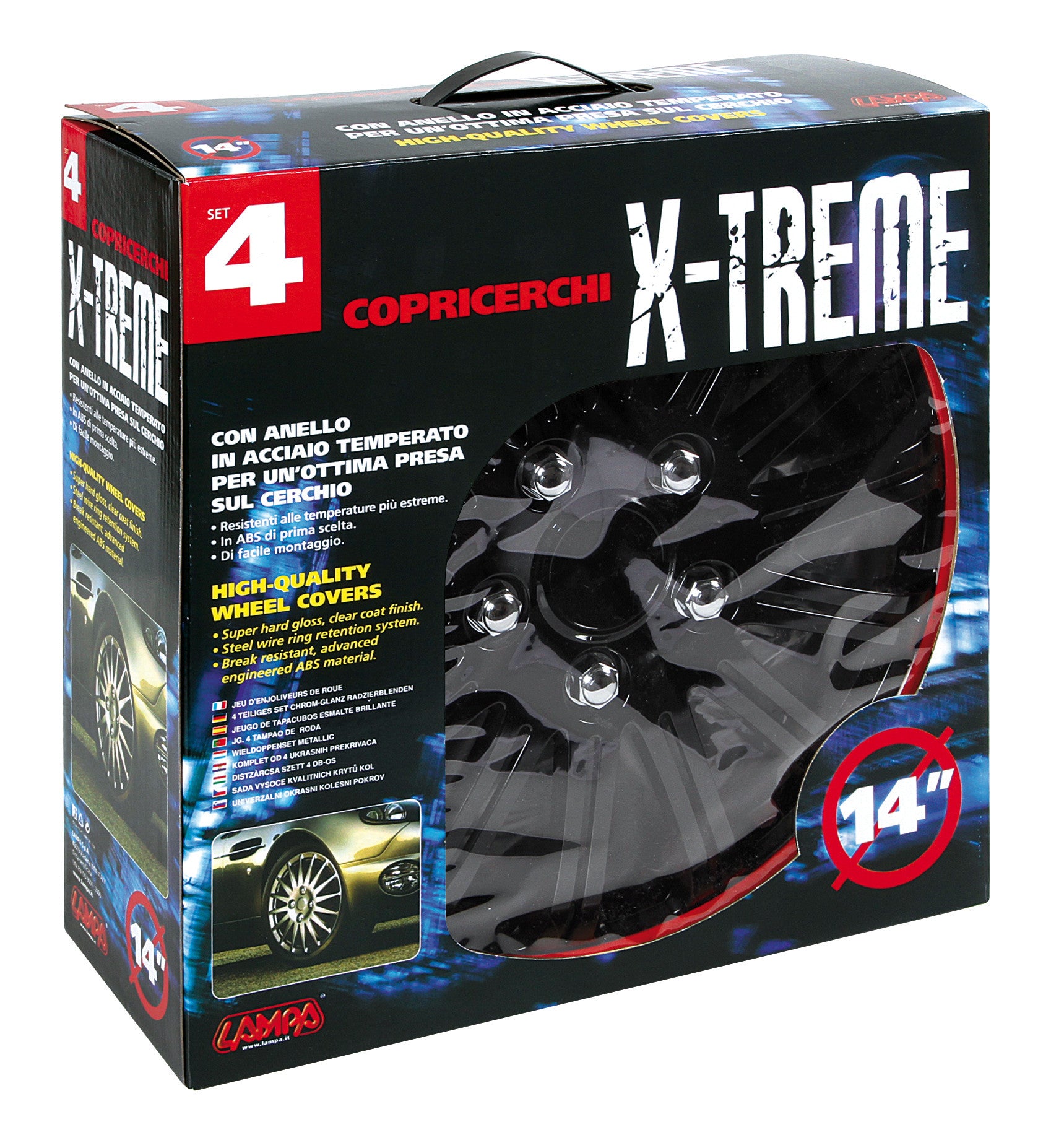 C-118, X-Treme - Set 4 copricerchi - Ø 14"