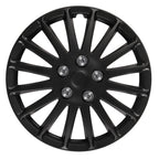 C-071, X-Treme - Set 4 copricerchi - Ø 17" - Nero opaco