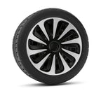 Kojin Carbon Silver-Black - Set 4 copricerchi - Ø 13"