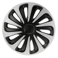 Kojin Carbon Silver-Black - Set 4 copricerchi - Ø 14"