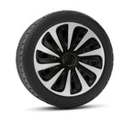 Kojin Carbon Silver-Black - Set 4 copricerchi - Ø 15"