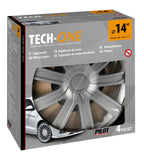Raze Silver - Set 4 copricerchi - Ø 14"