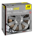 Raze Silver - Set 4 copricerchi - Ø 15"