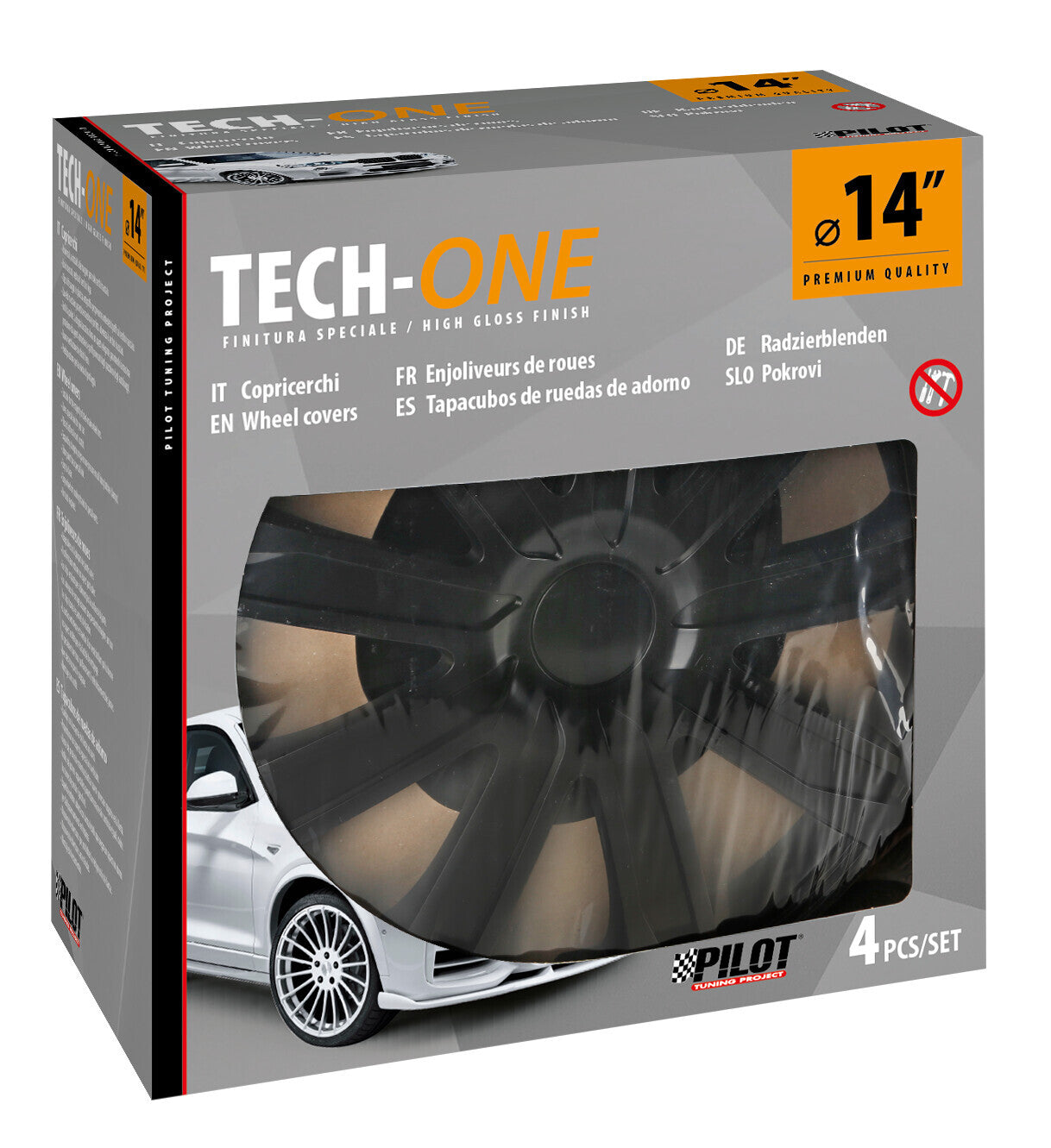 Raze Black - Set 4 copricerchi - Ø 14"