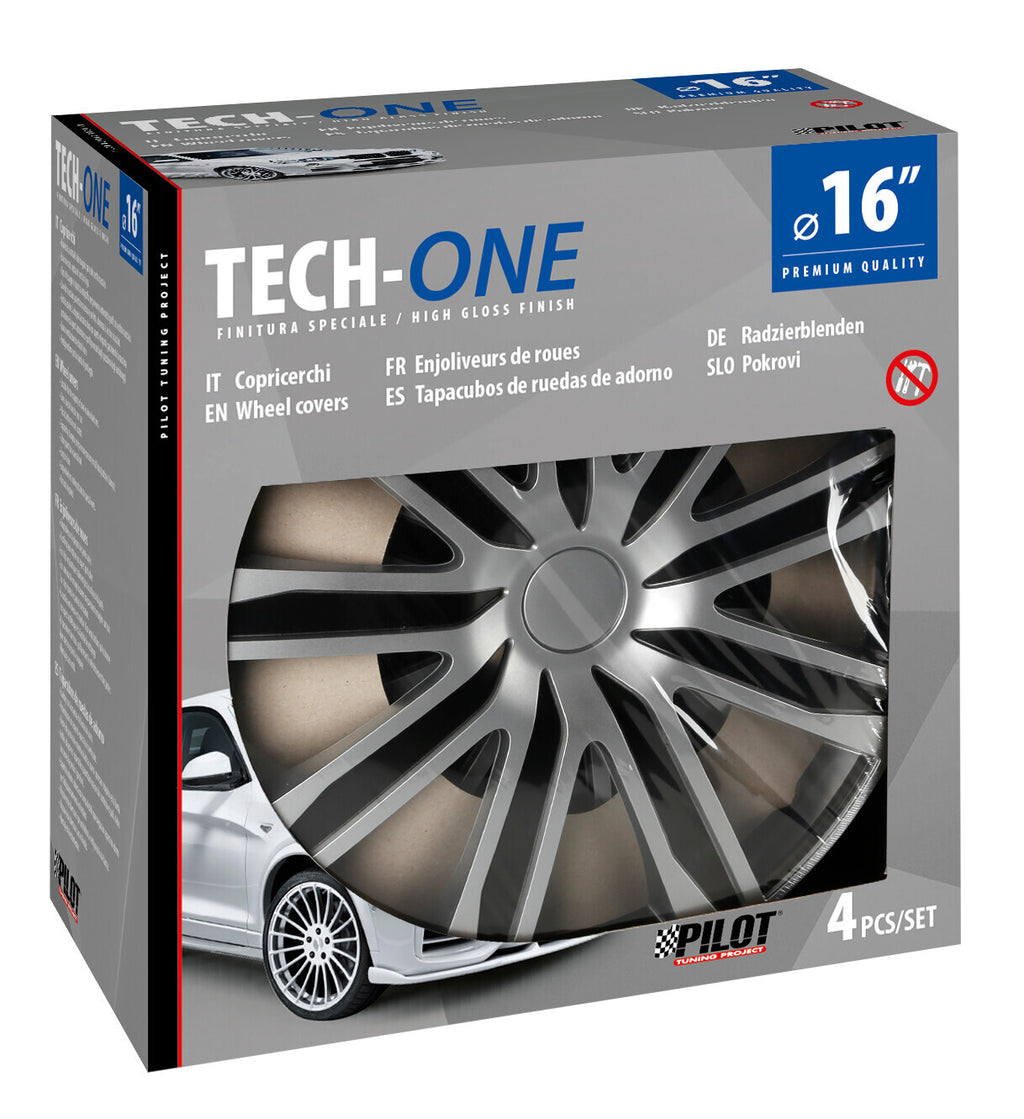 Raze Silver/Black - Set 4 copricerchi - Ø 16"