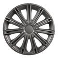 Nero Dark - Set 4 copricerchi - Ø 13"