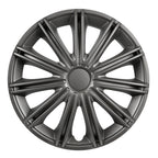 Nero Dark - Set 4 copricerchi - Ø 13"