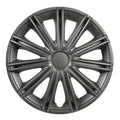 Nero Dark - Set 4 copricerchi - Ø 14"
