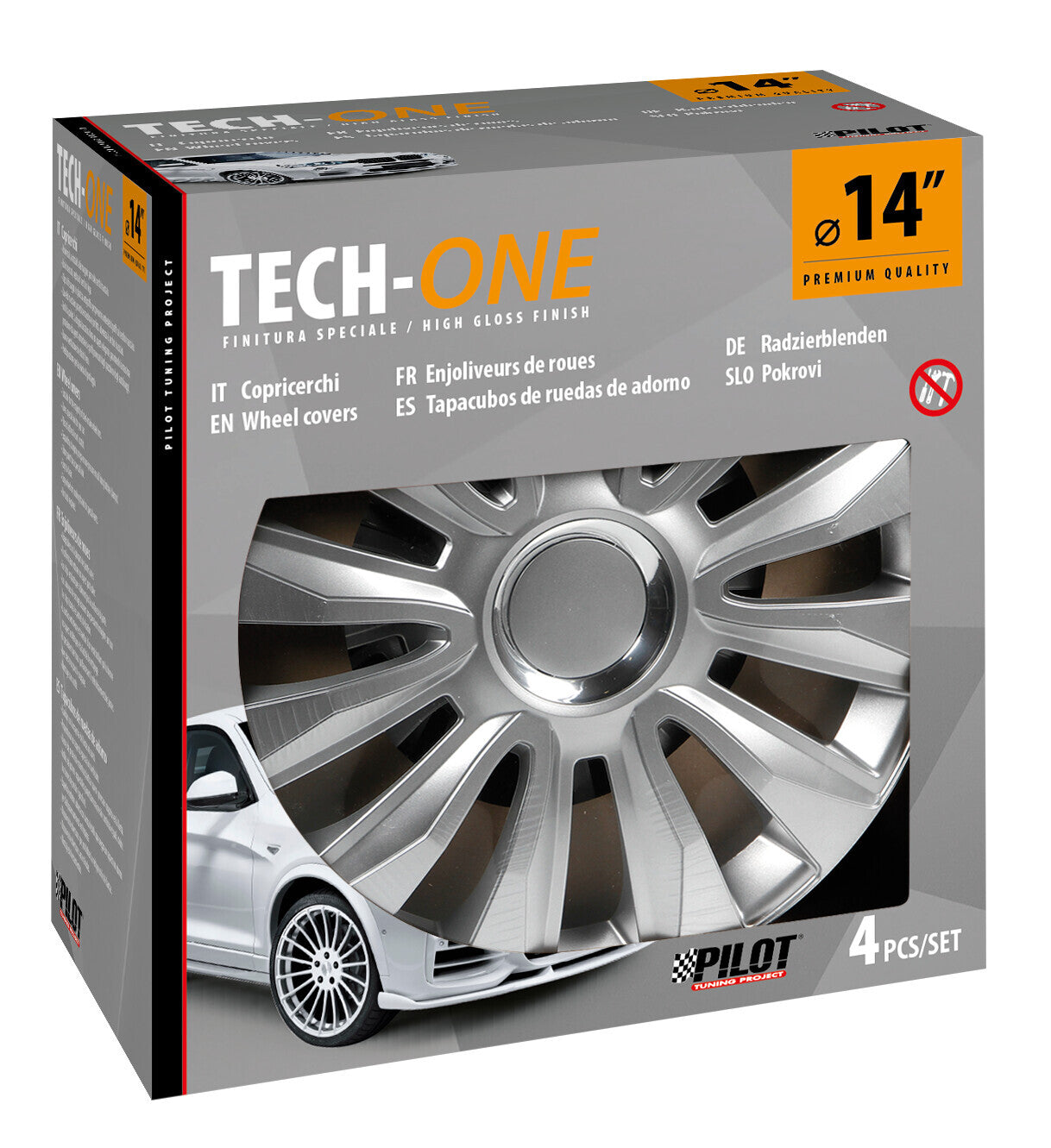 Avalone Pro - Set 4 copricerchi - Ø 14"