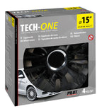 Avalone Pro Black - Set 4 copricerchi - Ø 15"