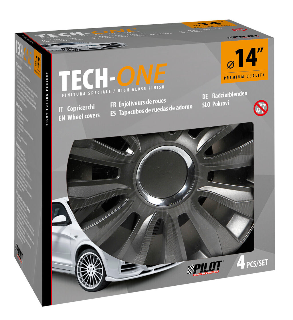 Avalone Pro Dark - Set 4 copricerchi - Ø 14"