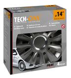 Avalone Pro Dark - Set 4 copricerchi - Ø 14"