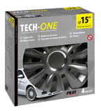 Avalone Pro Dark - Set 4 copricerchi - Ø 15"