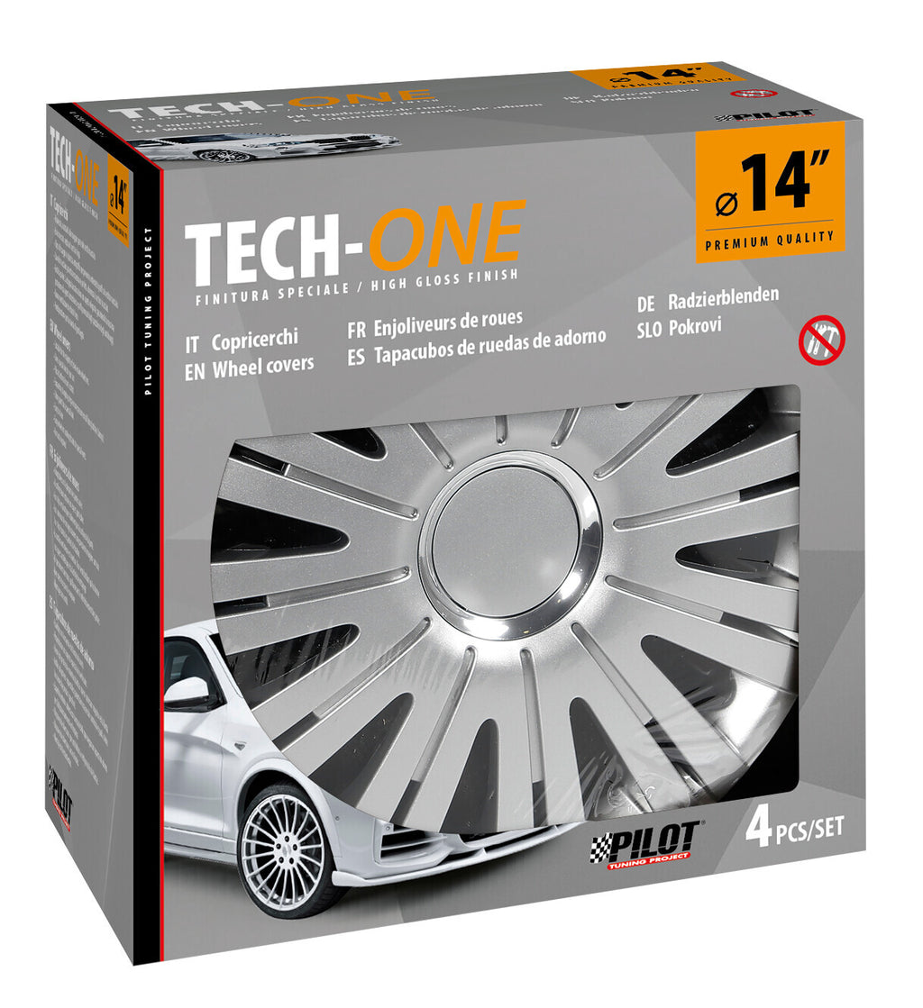 Active Silver - Set 4 copricerchi - Ø 14"