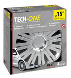 Active Silver - Set 4 copricerchi - Ø 15"
