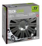 Active Grafite - Set 4 copricerchi - Ø 13"