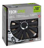 Trend Black - Set 4 copricerchi - Ø 13"