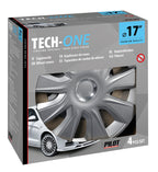 Stratos RC Silver - Set 4 copricerchi - Ø 17"