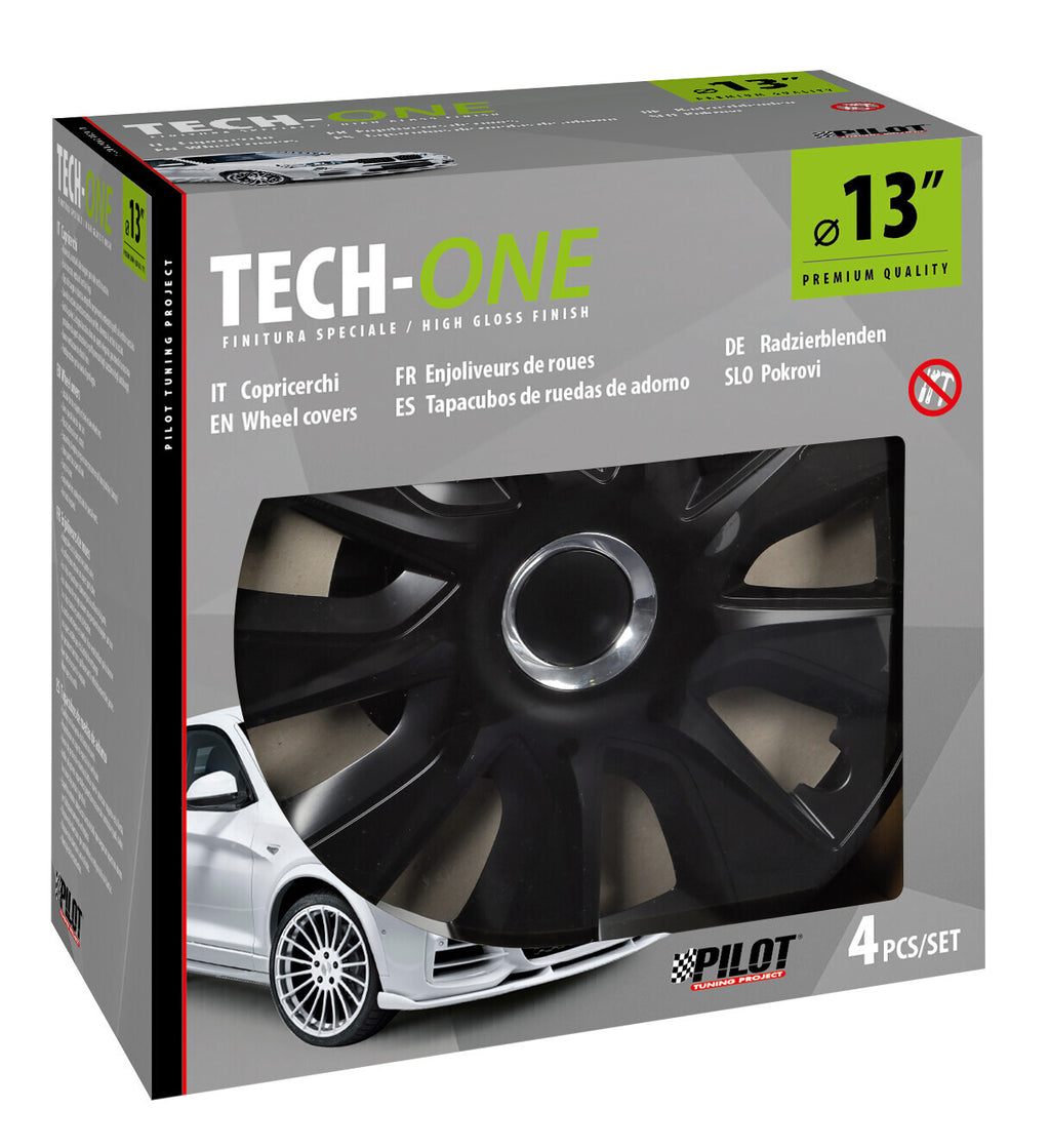 Stratos RC Black - Set 4 copricerchi - Ø 13"
