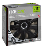Stratos RC Black - Set 4 copricerchi - Ø 13"