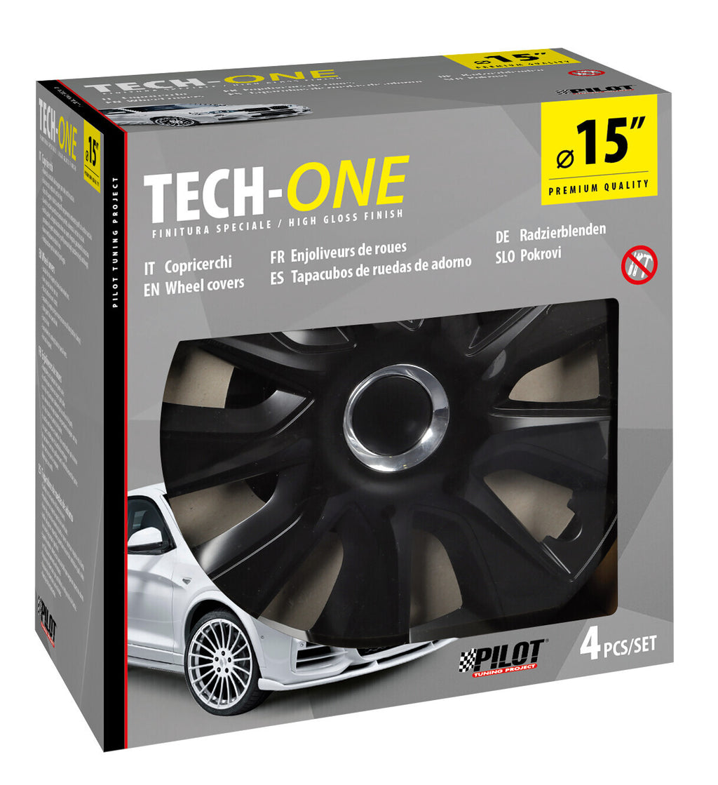 Stratos RC Black - Set 4 copricerchi - Ø 15"