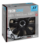 Stratos RC Black - Set 4 copricerchi - Ø 17"