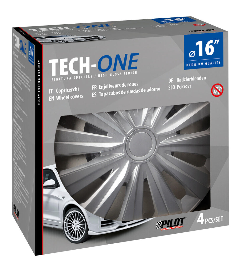 Multi Silver - Set 4 copricerchi - Ø 16"