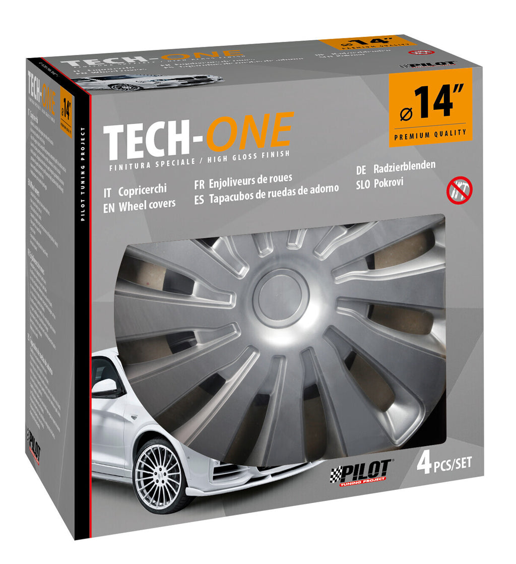 Sepang Silver - Set 4 copricerchi - Ø 14"