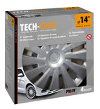 Sepang Silver - Set 4 copricerchi - Ø 14"