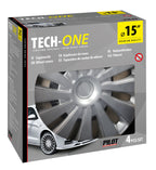 Sepang Silver - Set 4 copricerchi - Ø 15"