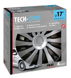 Sepang Silver & Black - Set 4 copricerchi - Ø 17"
