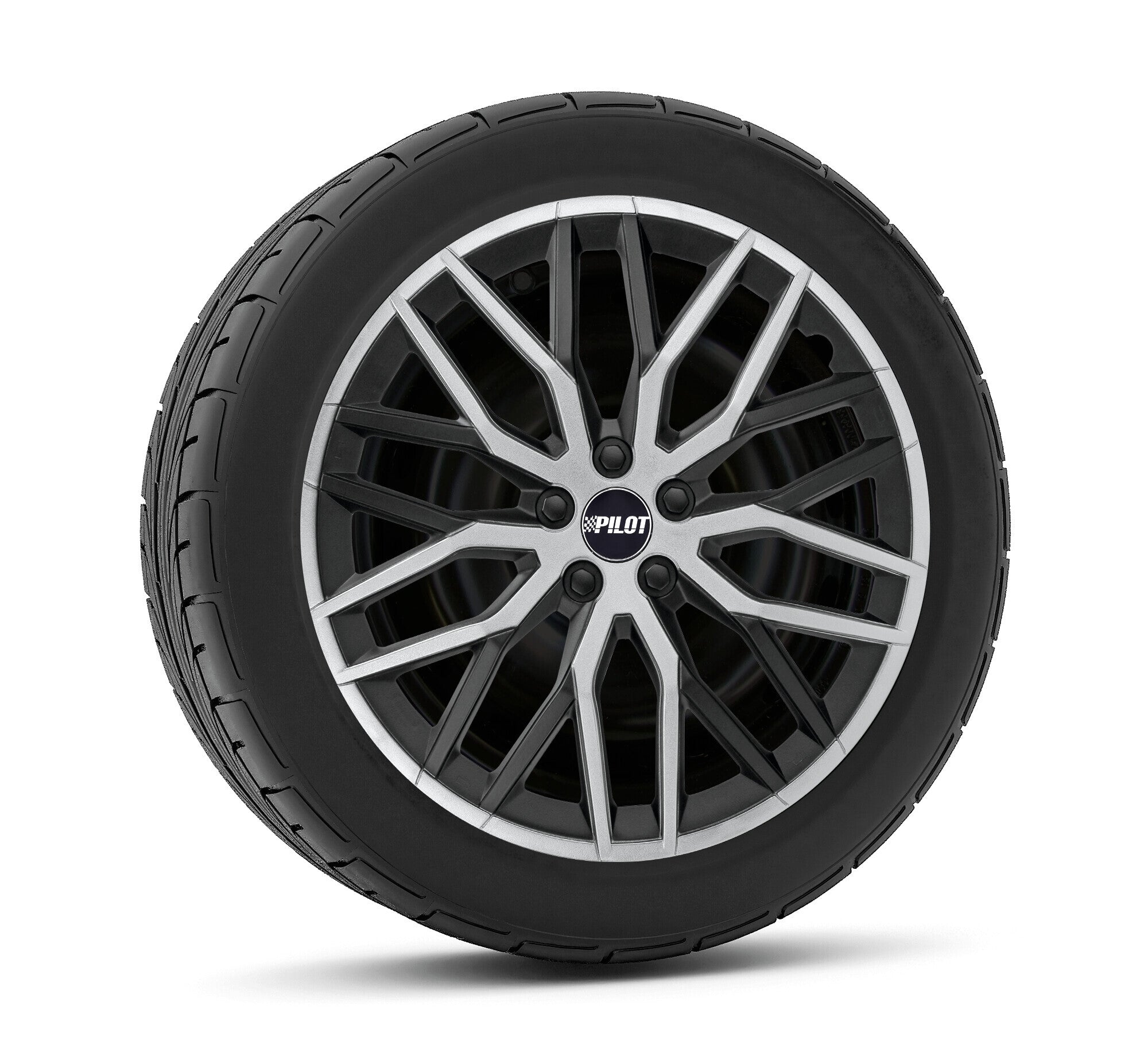 Speedster - Set 4 copricerchi - 15" - Nero/Argento