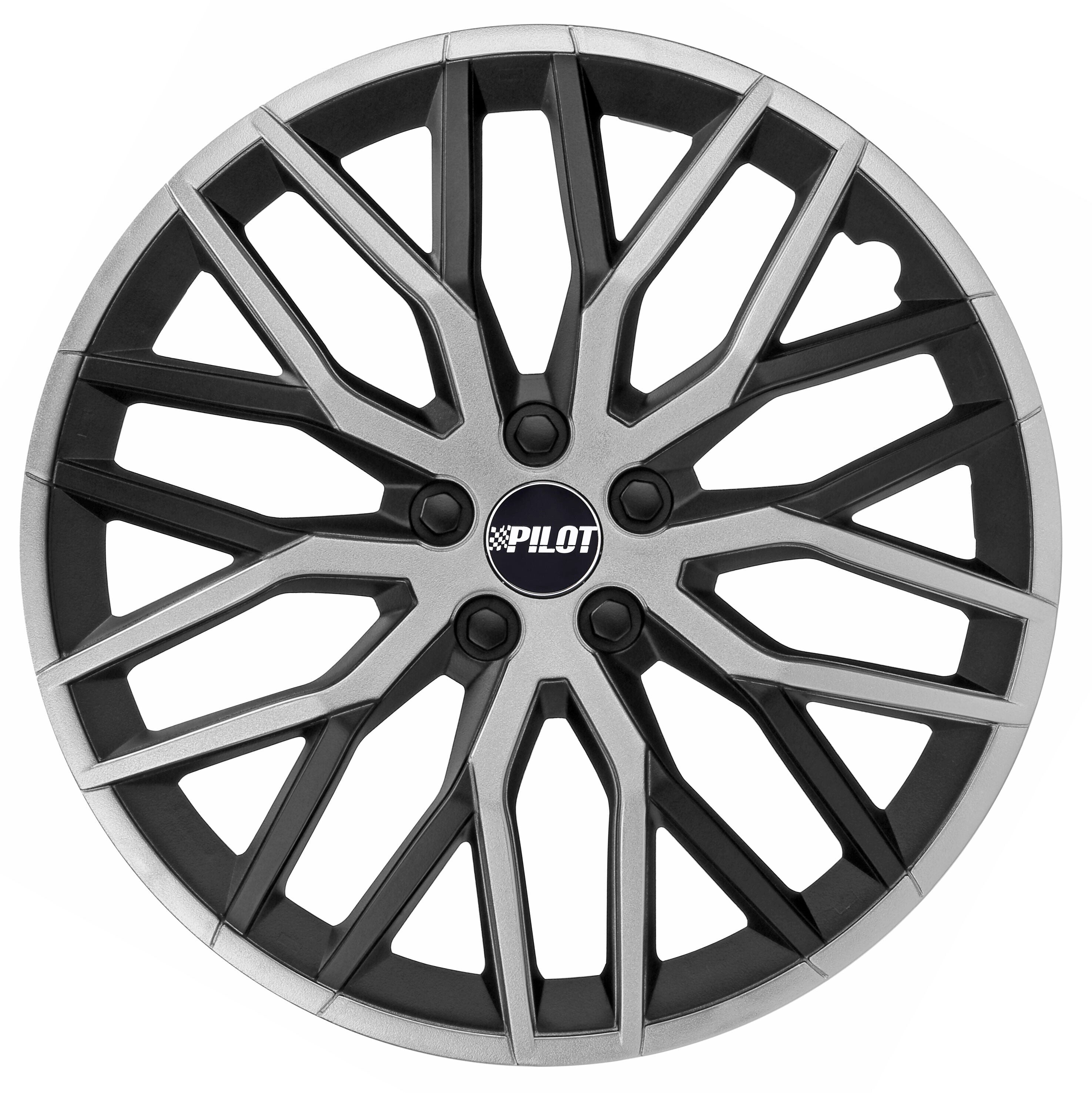 Speedster - Set 4 copricerchi - 15" - Nero/Argento