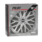 Speedster - Set 4 copricerchi - 15" - Argento