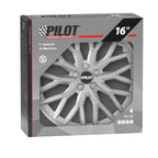 Speedster - Set 4 copricerchi - 16" - Argento