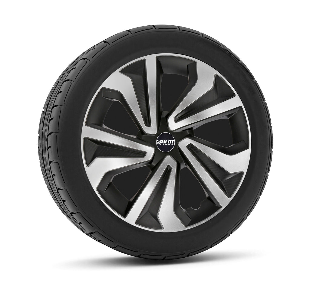 Vortexx - Set 4 copricerchi - 16" - Nero/Argento