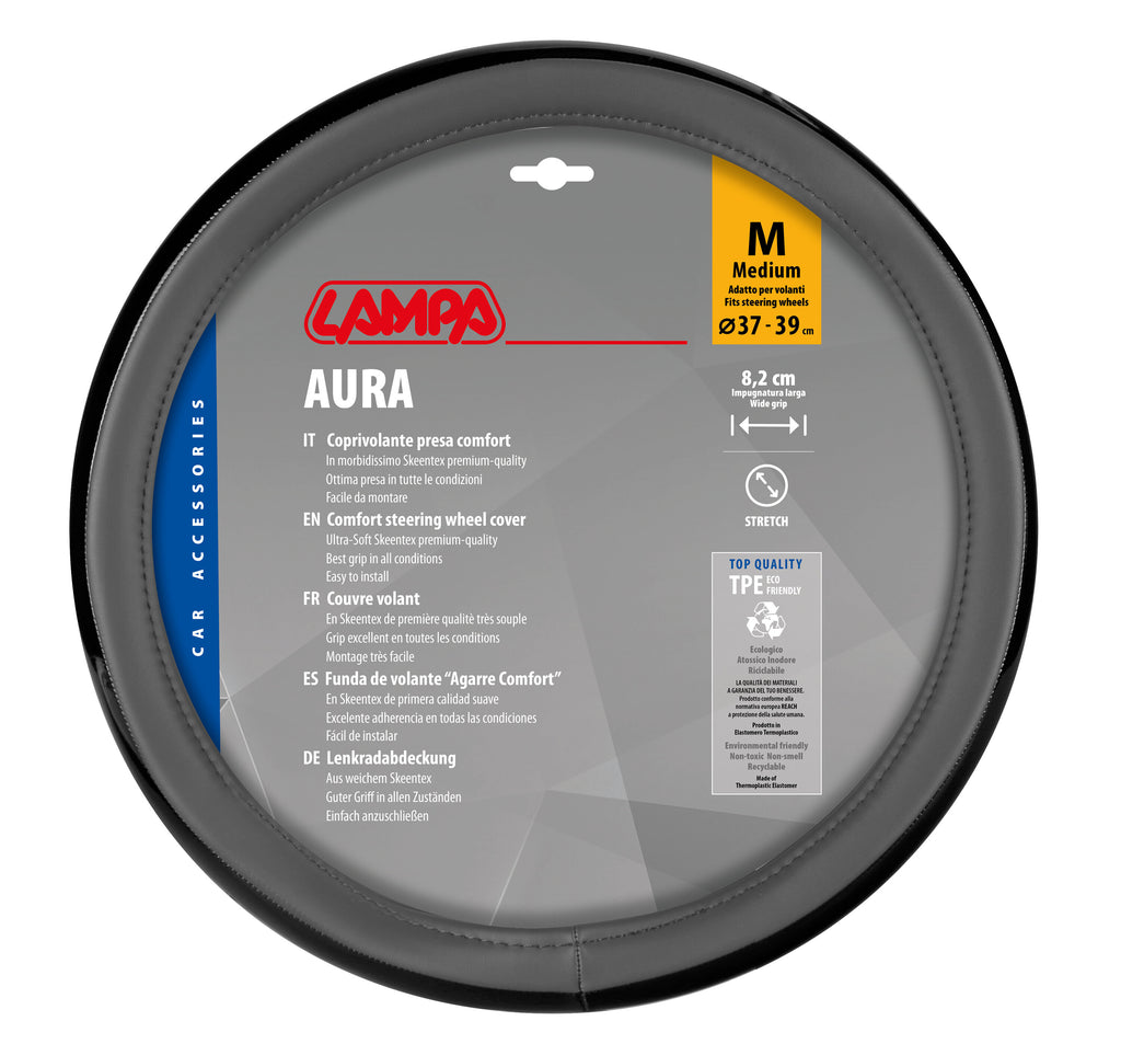 Aura, coprivolante in Skeentex - M - Ø 37/39 cm - Grigio