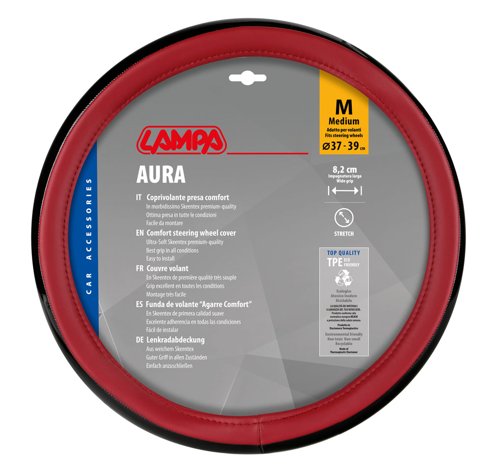 Aura, coprivolante in Skeentex - M - Ø 37/39 cm - Rosso