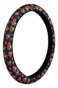 Skin-Cover, coprivolante elasticizzato in poliestere - Ciliegie - S - Ø 35/37 cm