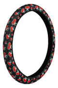 Skin-Cover, coprivolante elasticizzato in poliestere - Ciliegie - M - Ø 38/40 cm