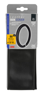Skin-Cover, coprivolante elasticizzato in vera pelle - M - Ø 38/40 cm