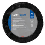 Fancy Plush, coprivolante elasticizzato in pelliccia sintetica - Ø 36-42 cm - Nero