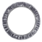 Fancy Plush, coprivolante elasticizzato in pelliccia sintetica - Ø 36-42 cm - Grigio