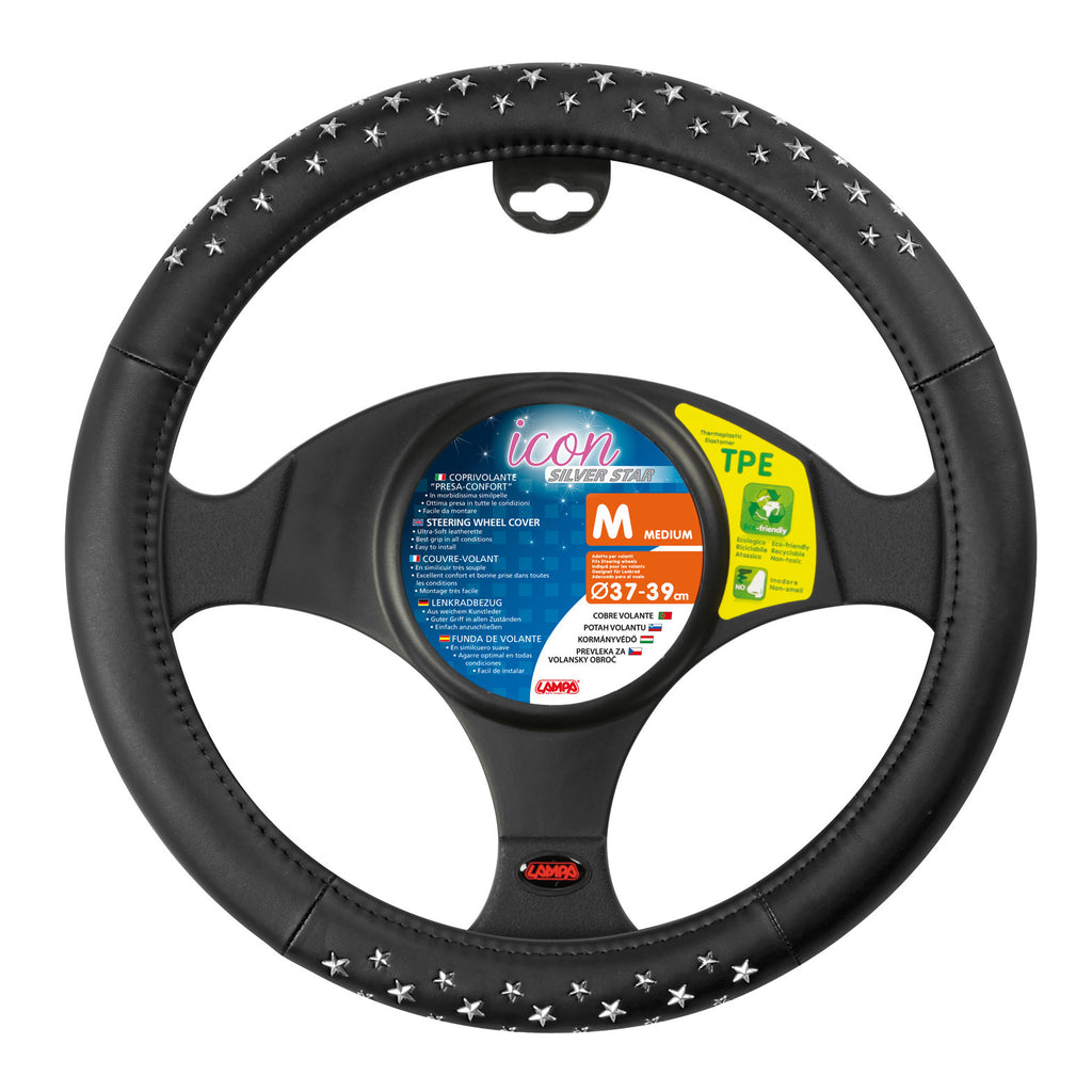 Icon, coprivolante in Skeentex - M - Ø 37/39 cm - Argento