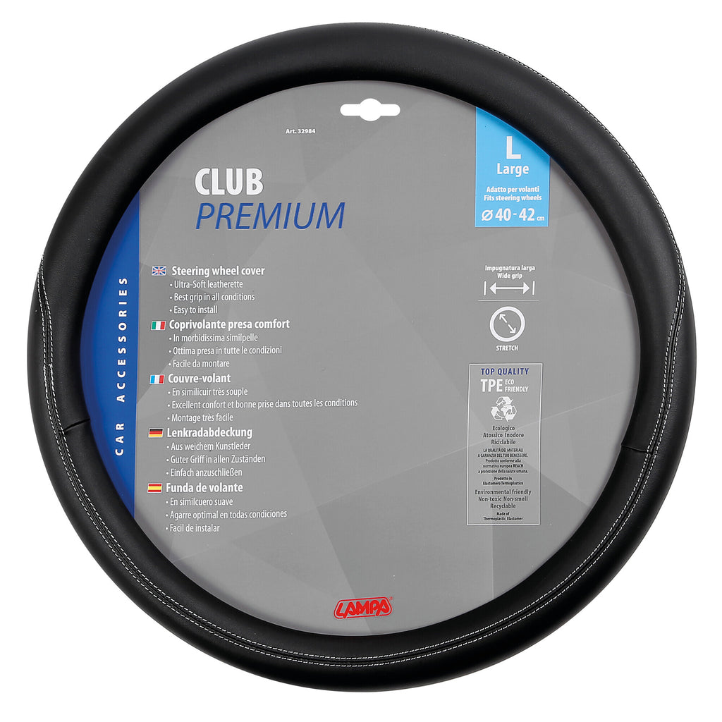 Club, coprivolante in Skeentex - L - Ø 40/42 cm - Nero